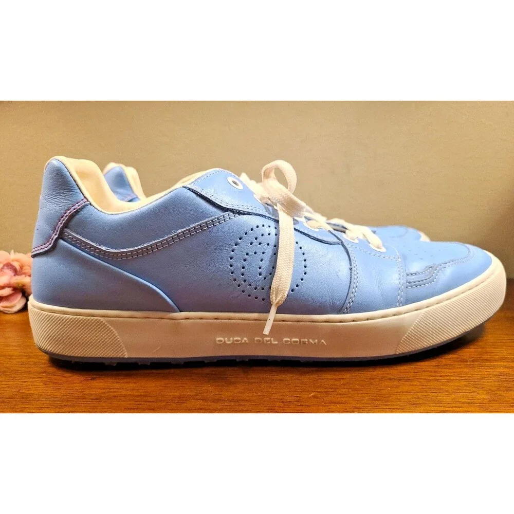 Duca Del Cosma Giordana Light Blue Womens Golf Shoes Size 42 / US 9 Leather